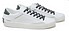 Crime London Low Top Distressed Men bianco nero Lato