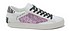 Crime London Low Top Distressed W bianco fuxia