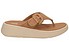 FitFlop Toe Post Buckle Canvas latte tan marrone