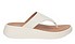 FitFlop Toe Post Leather crema