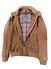 Minoronzoni Giubbino Zip Suede marrone Davanti