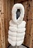Suprema Gilet Fox Corto bianco Davanti