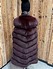 Suprema Gilet Fox Long bordeaux Dietro